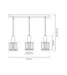 Milagro Lampa wisząca CRISTAL 3xE27 MLP8361 Milagro Lampa wisząca CRISTAL 3xE27 MLP8361