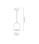 Milagro Lampa wisząca SOMBRA AMBER 1xE27 MLP8370 Milagro Lampa wisząca SOMBRA AMBER 1xE27 MLP8370