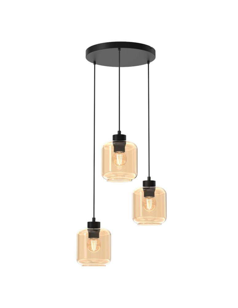 Milagro Lampa wisząca SOMBRA AMBER 3xE27 MLP8372 Milagro Lampa wisząca SOMBRA AMBER 3xE27 MLP8372