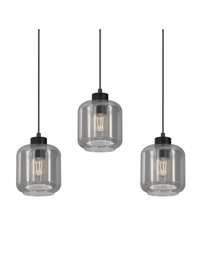 Milagro Lampa wisząca SOMBRA SMOKED 3xE27 MLP8374 Milagro Lampa wisząca SOMBRA SMOKED 3xE27 MLP8374