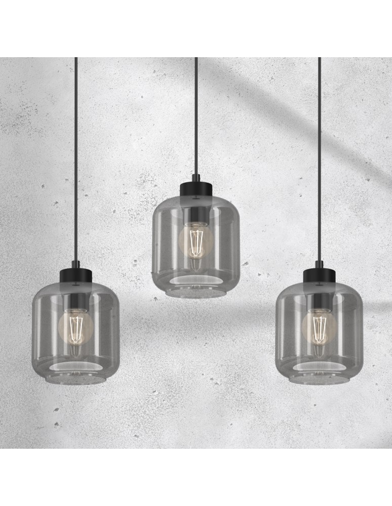 Milagro Lampa wisząca SOMBRA SMOKED 3xE27 MLP8374 Milagro Lampa wisząca SOMBRA SMOKED 3xE27 MLP8374