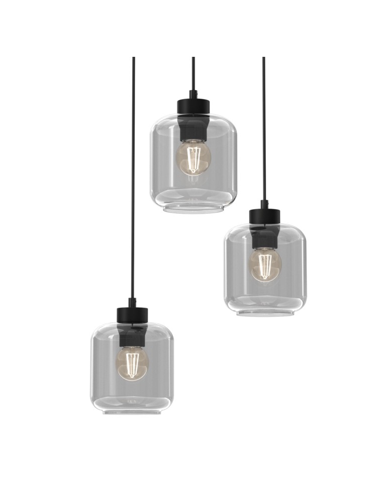 Milagro Lampa wisząca SOMBRA SMOKED 3xE27 MLP8375