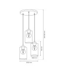 Kategorie produktów - Milagro Lampa wisząca CHIC 3xE27 MLP8385 - product 6