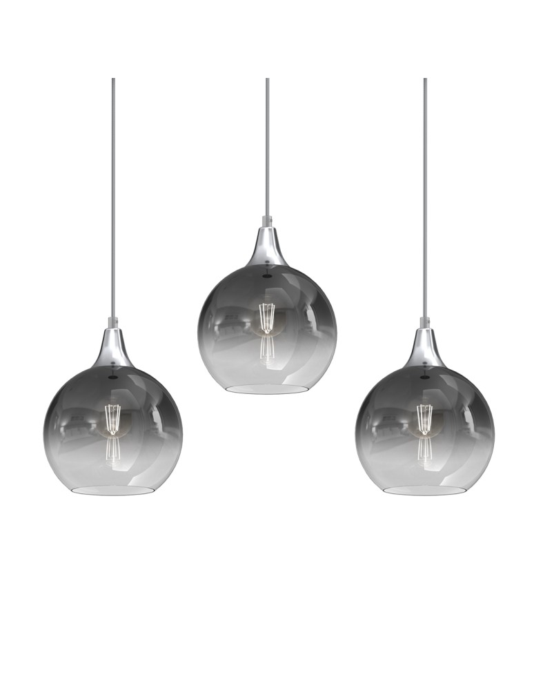 Milagro Lampa wisząca MONTE SILVER 3xE27 MLP8322 Milagro Lampa wisząca MONTE SILVER 3xE27 MLP8322