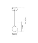 Milagro Lampa wisząca REFLEX fi 170 1xE14 MLP8413 Milagro Lampa wisząca REFLEX fi 170 1xE14 MLP8413