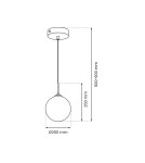 Milagro Lampa wisząca REFLEX fi 250 1xE27 MLP8414 Milagro Lampa wisząca REFLEX fi 250 1xE27 MLP8414