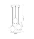 Milagro Lampa wisząca REFLEX 3xE14 MLP8416 Milagro Lampa wisząca REFLEX 3xE14 MLP8416