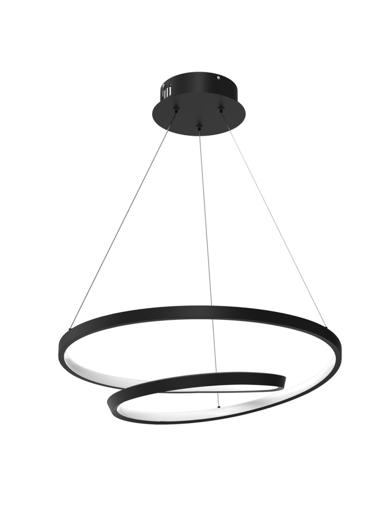Milagro Lampa wisząca LUCERO BLACK 48W LED ML7948 Milagro Lampa wisząca LUCERO BLACK 48W LED ML7948