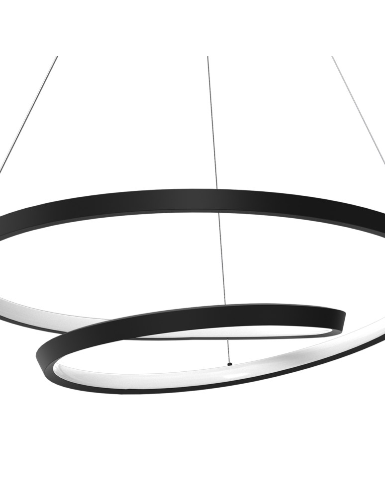 Milagro Lampa wisząca LUCERO BLACK 48W LED ML7948 Milagro Lampa wisząca LUCERO BLACK 48W LED ML7948