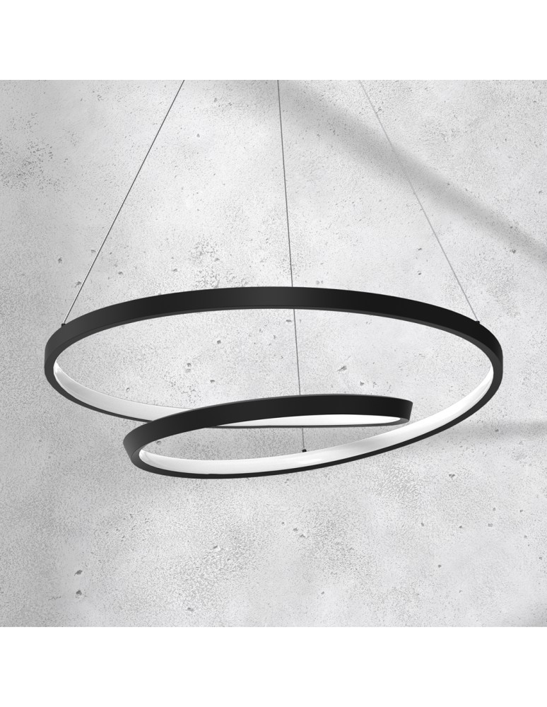Milagro Lampa wisząca LUCERO BLACK 48W LED ML7948 Milagro Lampa wisząca LUCERO BLACK 48W LED ML7948