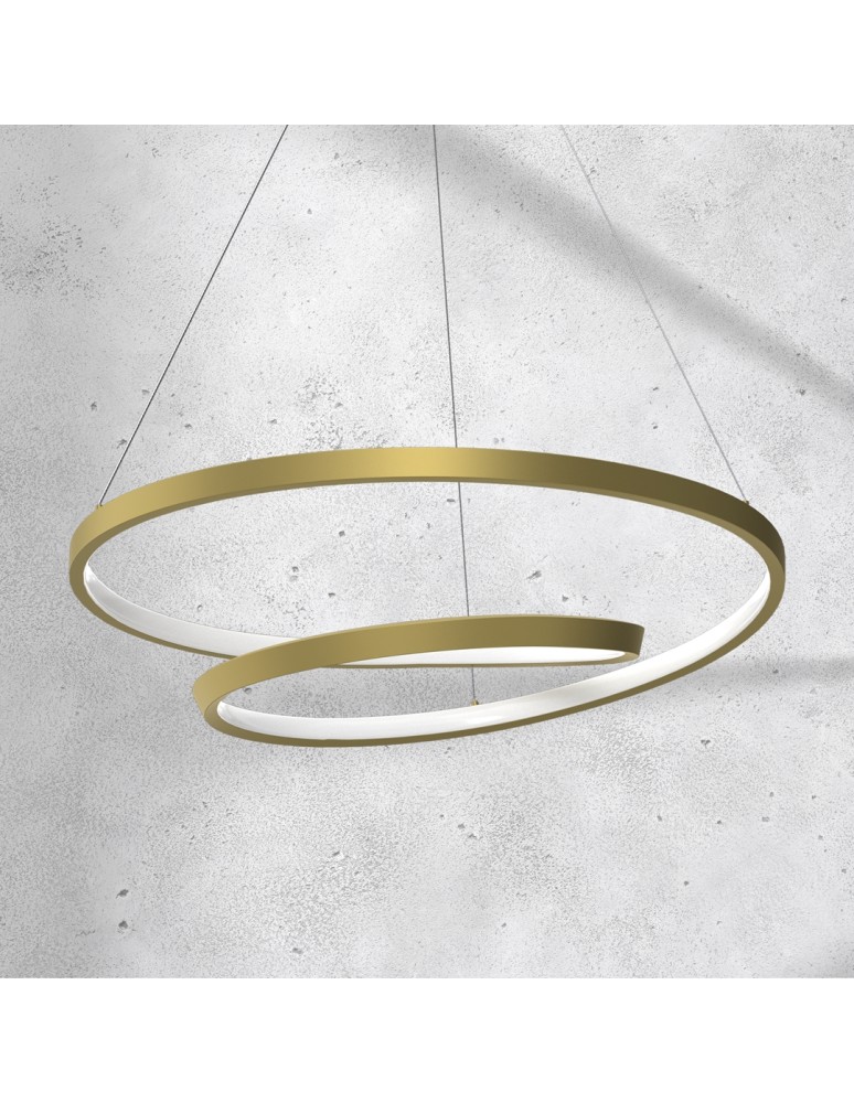 Milagro Lampa wisząca LUCERO GOLD 48W LED ML7950