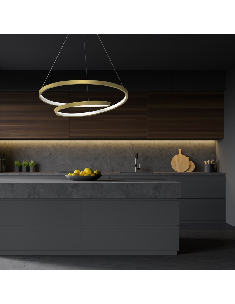Milagro Lampa wisząca LUCERO GOLD 48W LED ML7950