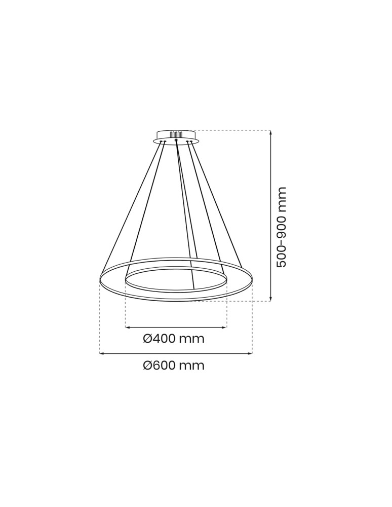 Milagro Lampa wisząca ROTONDA GOLD 51W LED ML7944 Milagro Lampa wisząca ROTONDA GOLD 51W LED ML7944