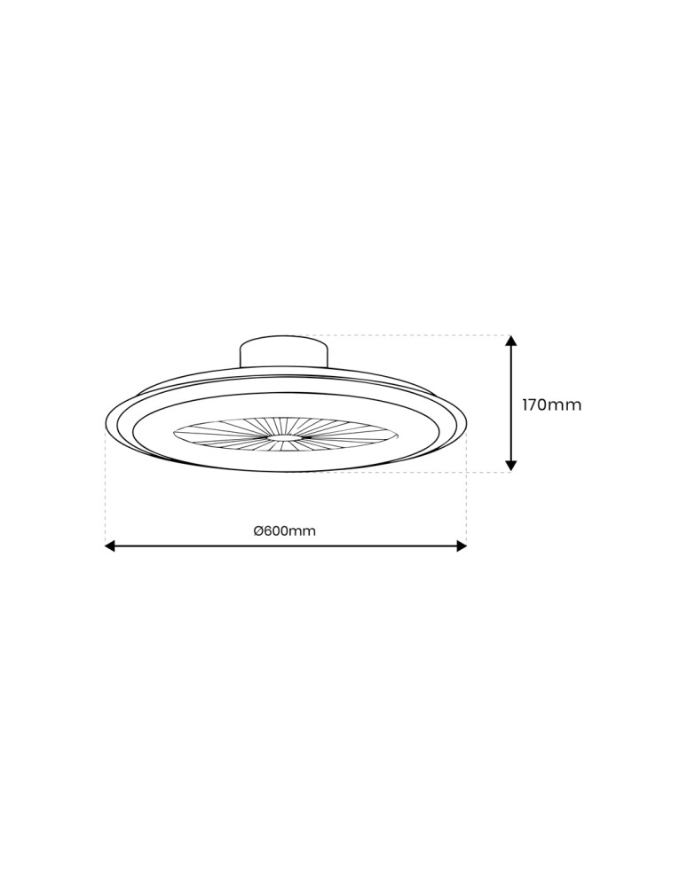 Milagro Plafoniera LED ZONDA BLACK 48W z wentylatorem ML8339 Milagro Plafoniera LED ZONDA BLACK 48W z wentylatorem ML8339