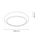 Milagro Plafon GEA GOLD 36W LED Ø390 mm ML8132 Milagro Plafon GEA GOLD 36W LED Ø390 mm ML8132