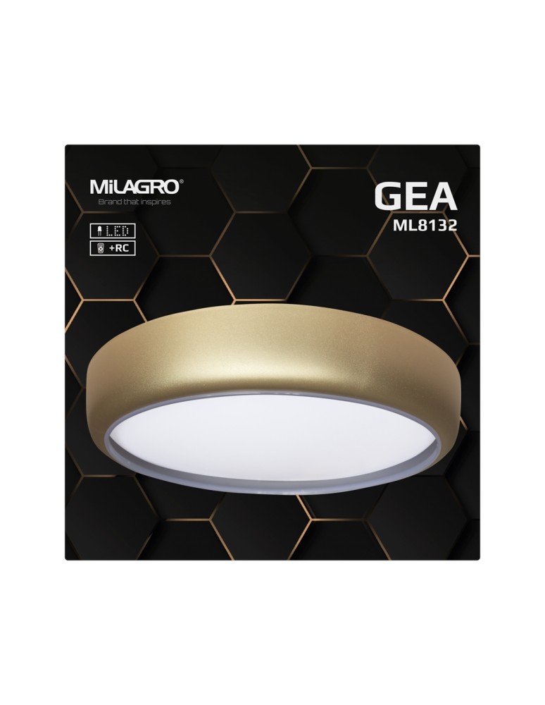 Milagro Plafon GEA GOLD 36W LED Ø390 mm ML8132 Milagro Plafon GEA GOLD 36W LED Ø390 mm ML8132