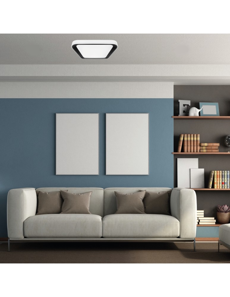 Milagro Plafon QUADRO BLACK 38W ML7929 Milagro Plafon QUADRO BLACK 38W ML7929