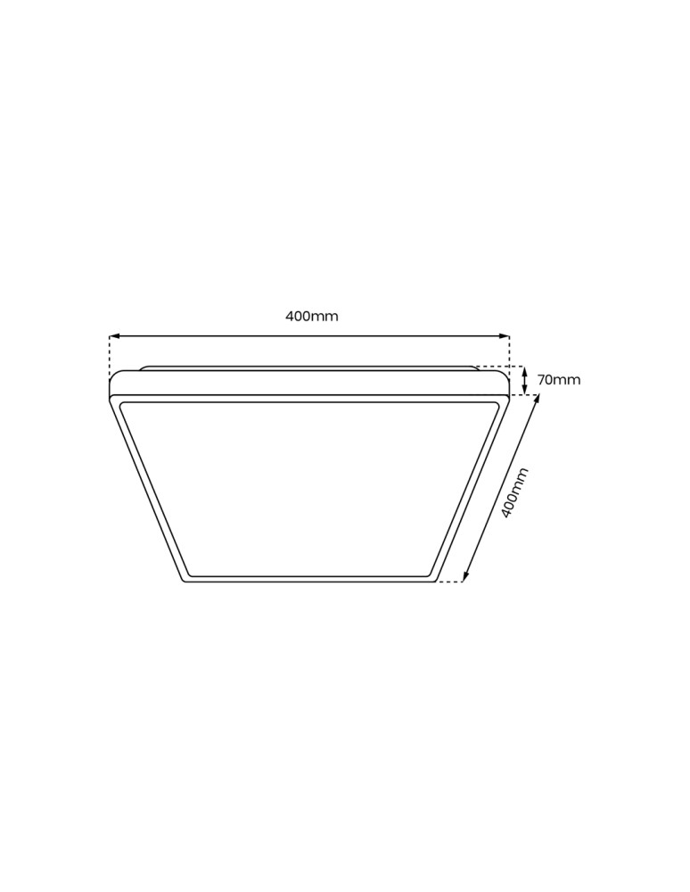 Milagro Plafon QUADRO BLACK 38W ML7929 Milagro Plafon QUADRO BLACK 38W ML7929