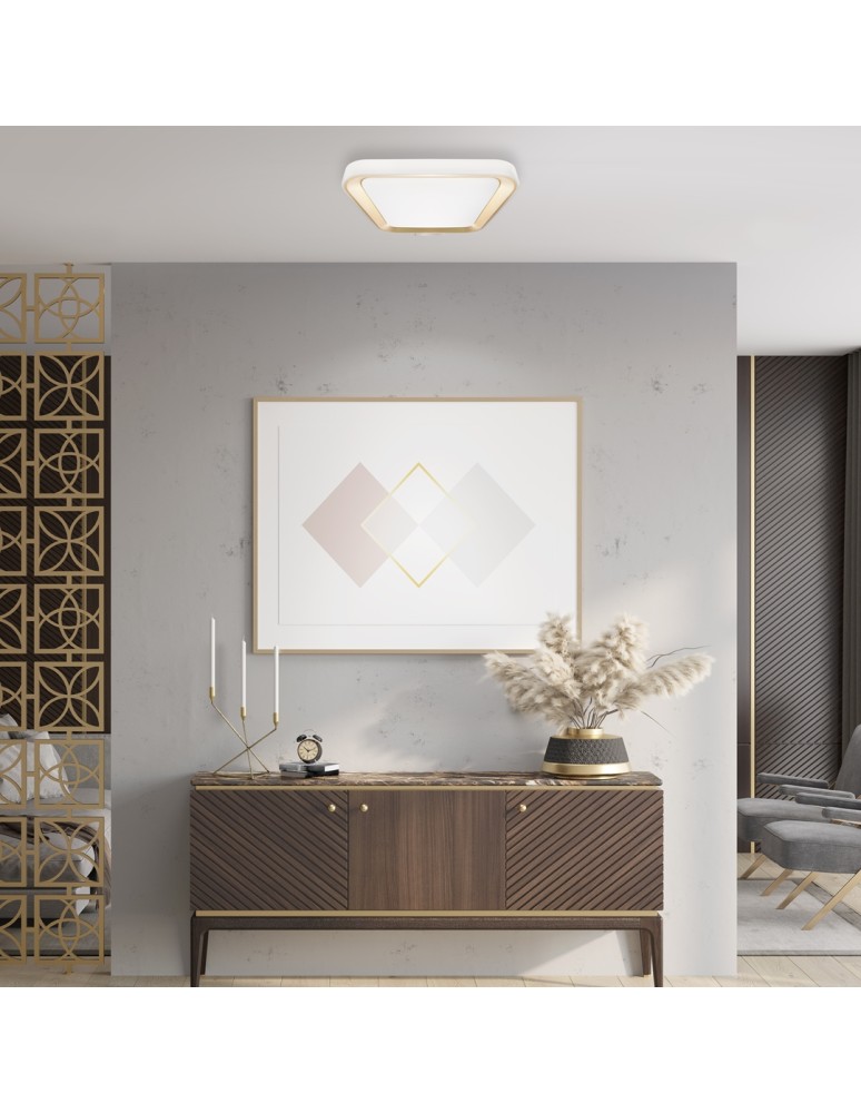 Milagro Plafon QUADRO GOLD 38W ML7930 Milagro Plafon QUADRO GOLD 38W ML7930