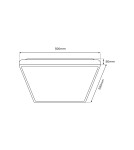 Milagro Plafon QUADRO WHITE 66W ML7931 Milagro Plafon QUADRO WHITE 66W ML7931