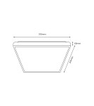 Milagro Plafon FABIO WHITE 23W ML7934 Milagro Plafon FABIO WHITE 23W ML7934