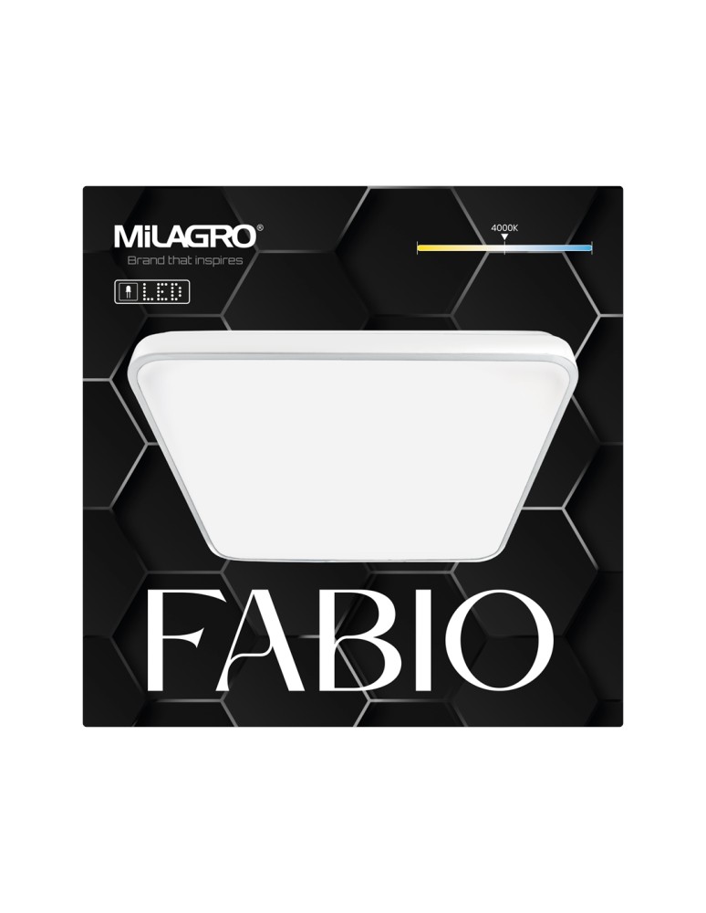 Milagro Plafon FABIO WHITE 23W ML7934 Milagro Plafon FABIO WHITE 23W ML7934