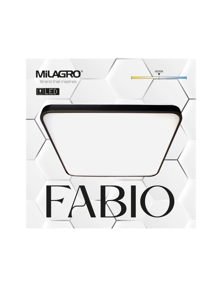 Milagro Plafon FABIO BLACK 23W ML7935