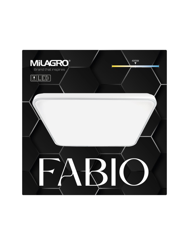 Milagro Plafon FABIO WHITE 35W ML7936 Milagro Plafon FABIO WHITE 35W ML7936