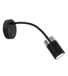 Kinkiety do czytania - Milagro Kinkiet flex JOKER BLACK CHROME 1xGU10 MLP8534 - product 1