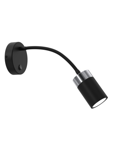 Milagro Kinkiet flex JOKER BLACK CHROME 1xGU10 MLP8534