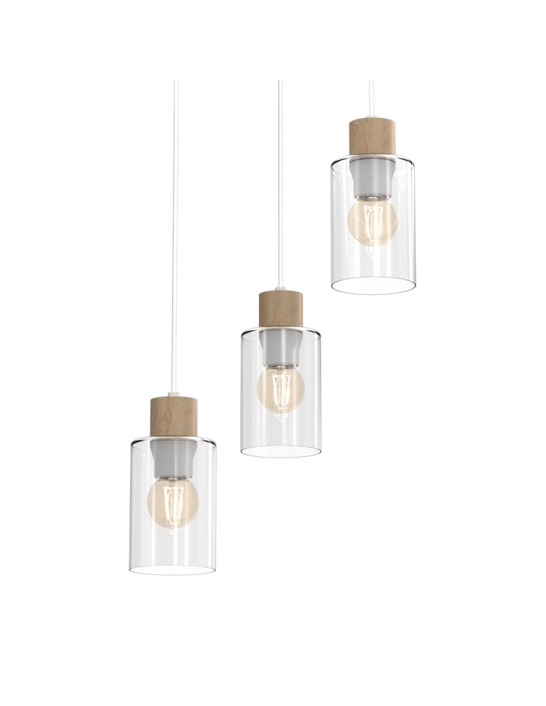 Milagro Lampa wisząca MADERA 3xE27 MLP8556 Milagro Lampa wisząca MADERA 3xE27 MLP8556