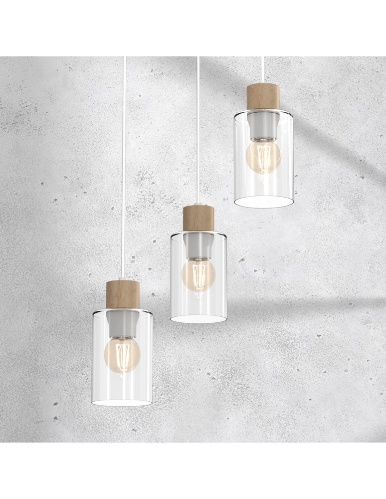 Milagro Lampa wisząca MADERA 3xE27 MLP8556 Milagro Lampa wisząca MADERA 3xE27 MLP8556