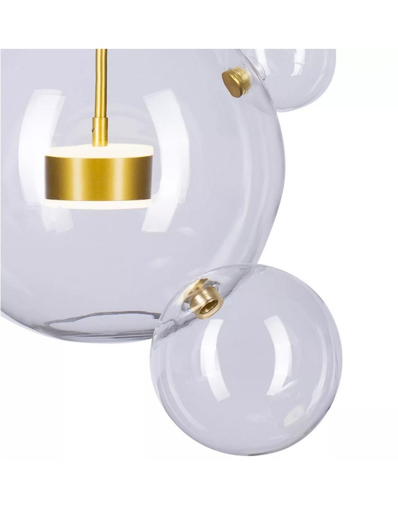 Step into Design Wisząca BUBBLES-14 LED Transparentny - Złoty 3000K Step into Design Wisząca BUBBLES-14 LED Transparentny - Złoty 3000K