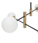 Lampy wiszące kule - ITALUX Marino Wisząca G9 4x25W Czarny/Mosiądz PND-9148-4-OPAL - product 4