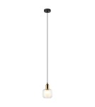 Lampy wiszące - ITALUX Lamezia Wisząca E27 1x40W Brązowy/Czarny PND-67594-1-BRO+CL - product 3
