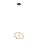 Lampy wiszące kule - ITALUX Grosetta Wisząca G9 1x25W Złoty/Czarny PND-53423-1-GD - product 3