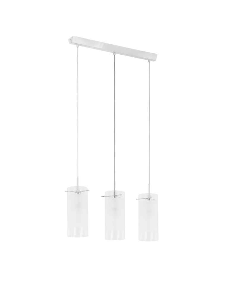 Lampy wiszące - ITALUX Blend Wisząca E27 3x60W Chrom MDF9489/3 - produkt kolory-swiatla.pl 3
