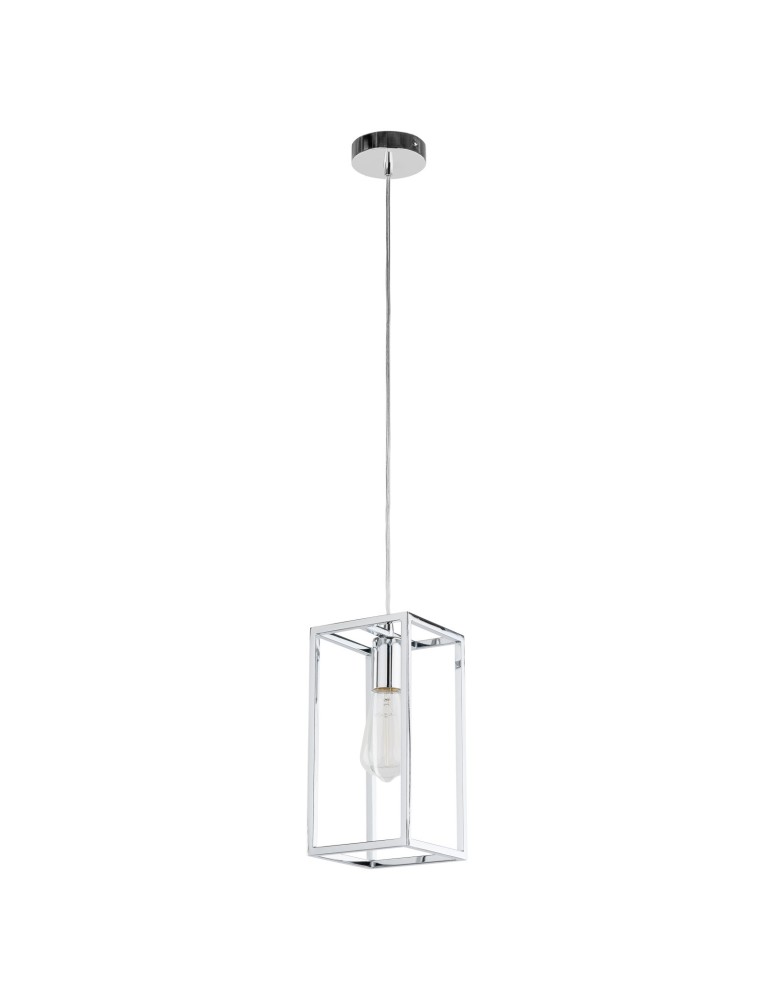 Lampy wiszące loftowe - ITALUX Sigalo Wisząca E27 1x60W Chrom MD-BR4366-D1 CH - produkt kolory-swiatla.pl 3