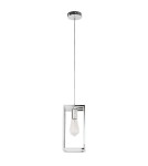 Lampy wiszące loftowe - ITALUX Sigalo Wisząca E27 1x60W Chrom MD-BR4366-D1 CH - produkt 5