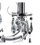 Żyrandole świecznikowe - ITALUX Barocco Black Żyrandol E14 6x40W Czarny MD72709-6B - product 4