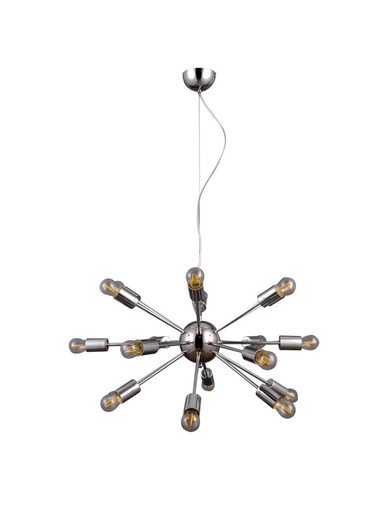 Lampy wiszące loftowe - ITALUX Theo Wisząca E27 18x40W Chrom AD20000-18A - product kolory-swiatla.pl 3