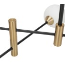 Lampy wiszące kule - ITALUX Marino Wisząca G9 6x25W Czarny/Mosiądz PND-9148-6-OPAL - produkt 2