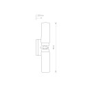 Kinkiety łazienkowe - Nowodvorski CELTIC Ścienna Kinkiet Max moc 2x40W E14 IP44 Chrom 3347 - product 2
