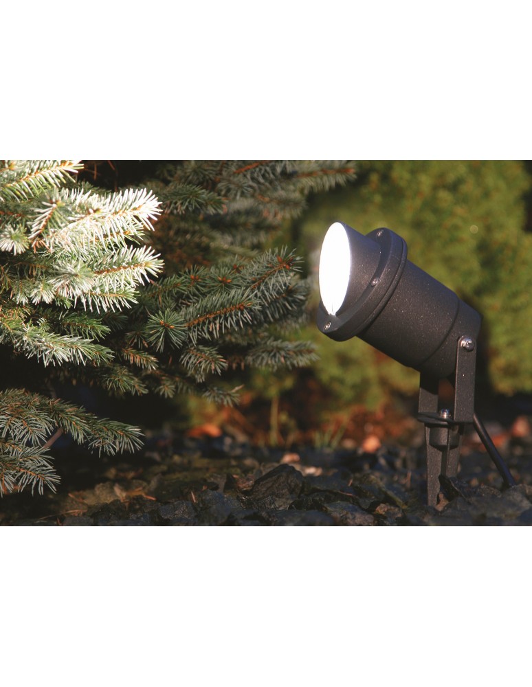 Lampy ogrodowe wbijane w ziemię (z klinem) - Nowodvorski BUSH Zewnętrzna Lampy gruntowe Max moc 1x35W GU10 IP65 Grafitowy 3401 - product kolory-swiatla.pl 3