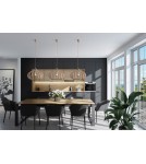 Lampy wiszące boho - Nowodvorski IKA D Sufitowa Wisząca Max moc 60W E27  Naturalne drewno 4174 - product 3