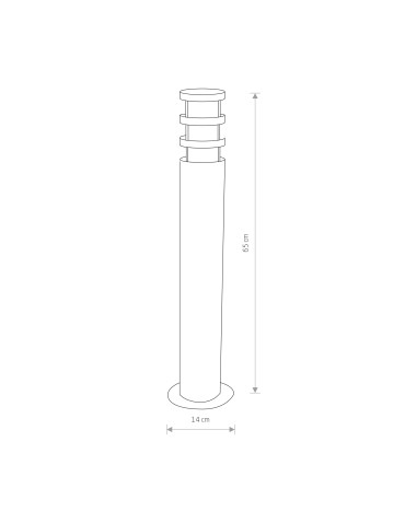 Nowodvorski NORIN Zewnętrzna Słupek Max moc 1x20W E27 IP44 Grafitowy 4446 - product 2