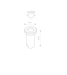 Lampy najazdowe i gruntowe - Nowodvorski MON LED Zewnętrzna Najazdowa Max moc 2W LED IP67 Srebrny 4454 - product 2