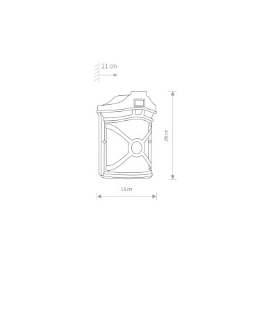Nowodvorski DON Zewnętrzna Ścienna Natynkowa Max moc 60W E27 IP44 Czarny patynowany miedzią 4687 - product 2