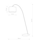 Lampy podłogowe z abażurem - Nowodvorski ALICE L Podłogowa Max moc 1x60W E27  Czarny 4963 - product 2