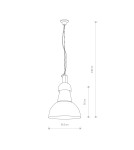 Lampy wiszące - Nowodvorski HIGH-BAY Sufitowa Wisząca Max moc 1x60W E27  Czarny 5067 - product 2